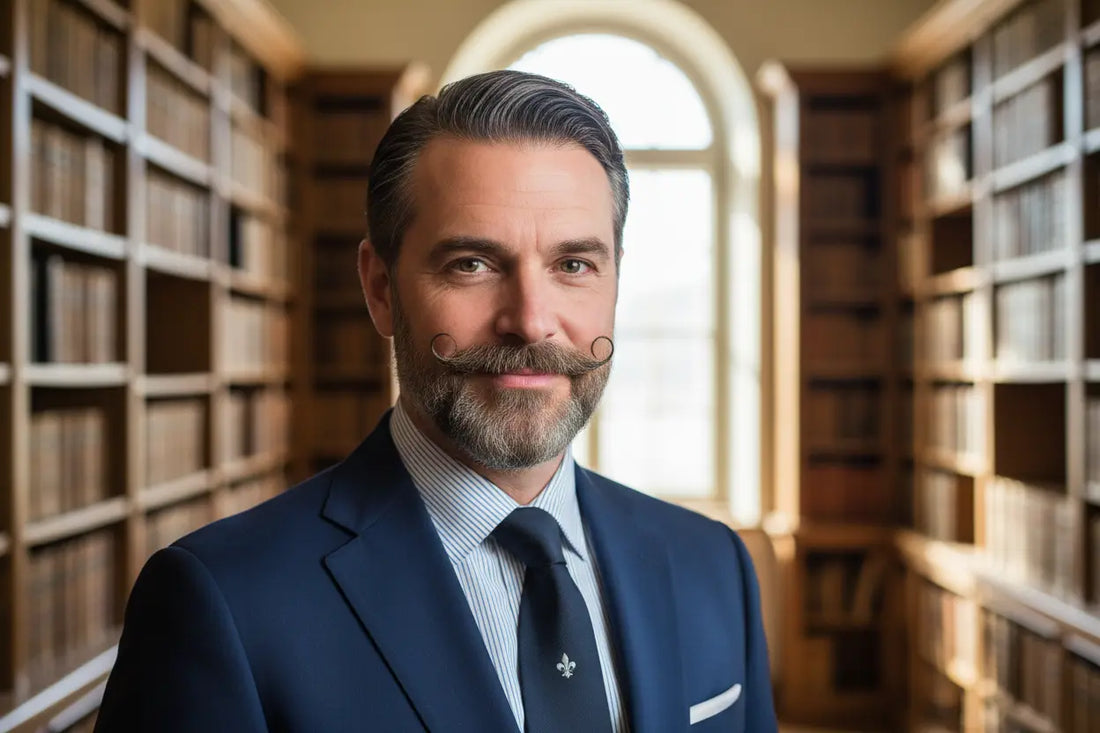 Ein Mann mit einem Französischem Bart