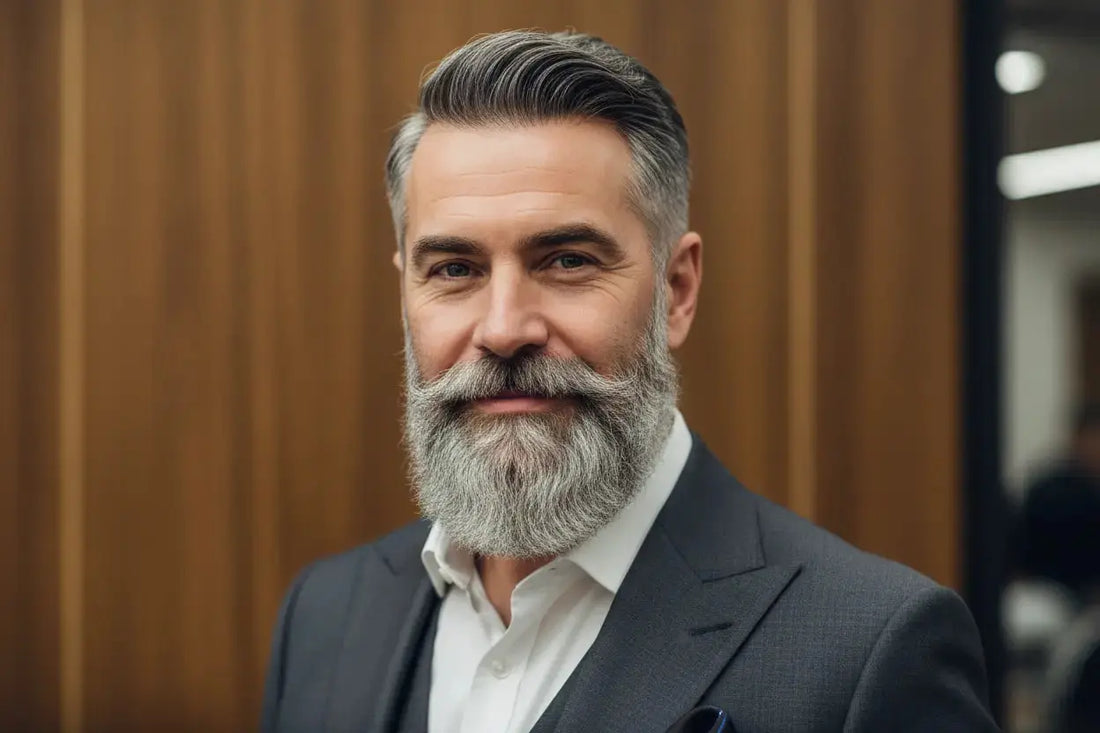 Grauer-Bart-Style-selbstbewusst-älter-werden dornfels