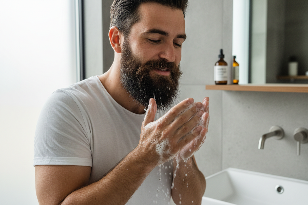 Bart waschen